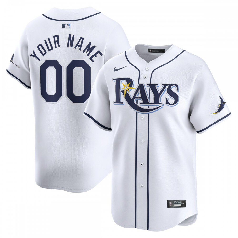 Tampa Bay Rays Youth Home Limited Custom Jersey - White-Pro Kit Vault | Brand New 26/27 Sports Jerseys